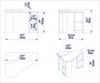 Hanah Home Mesa de estudio Floating - Blanco